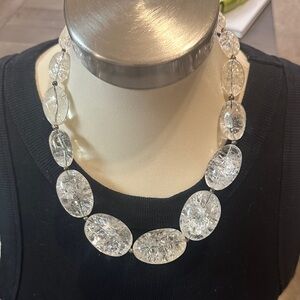 Elegant Clear Beaded Necklace